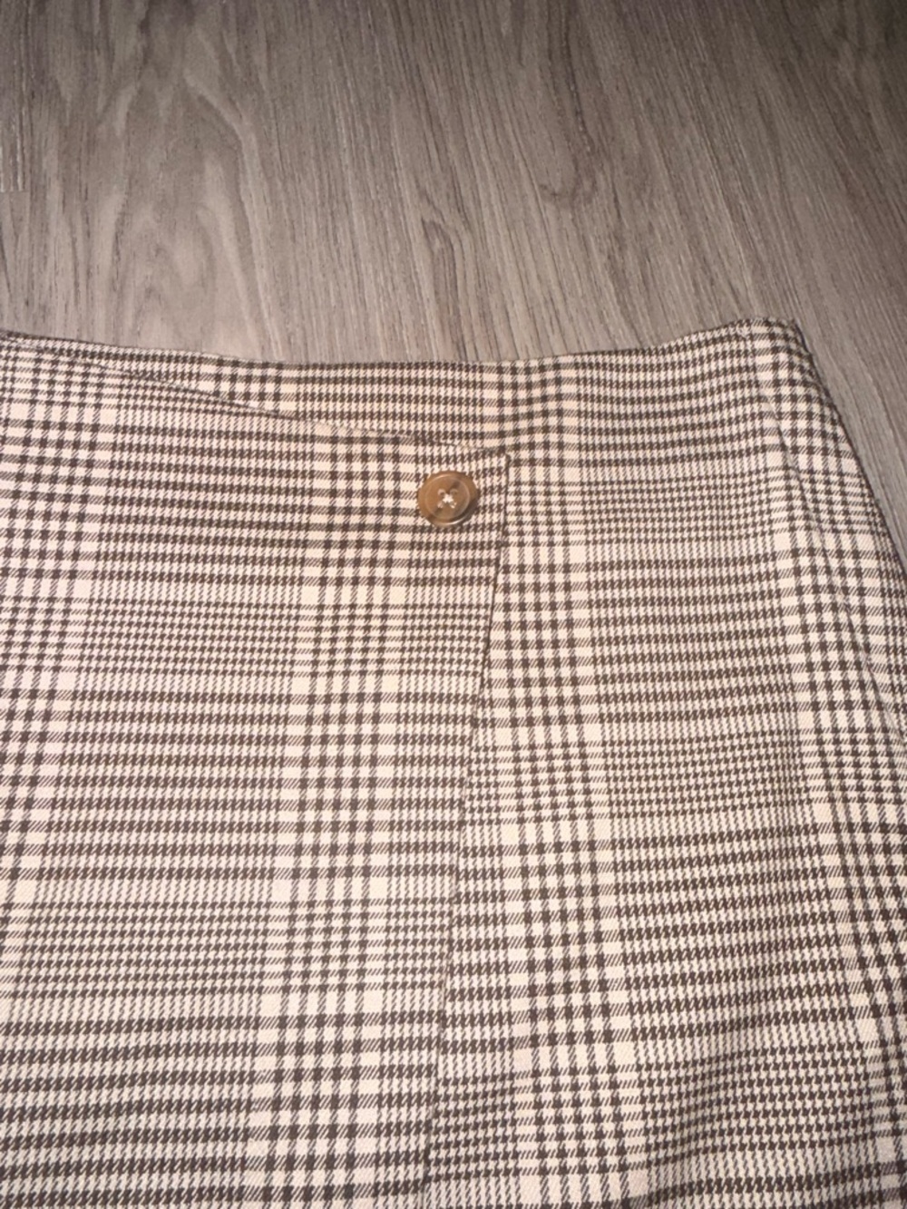 H&M Black & White Plaid Wrap Mini Skirt - Picture 2 of 4